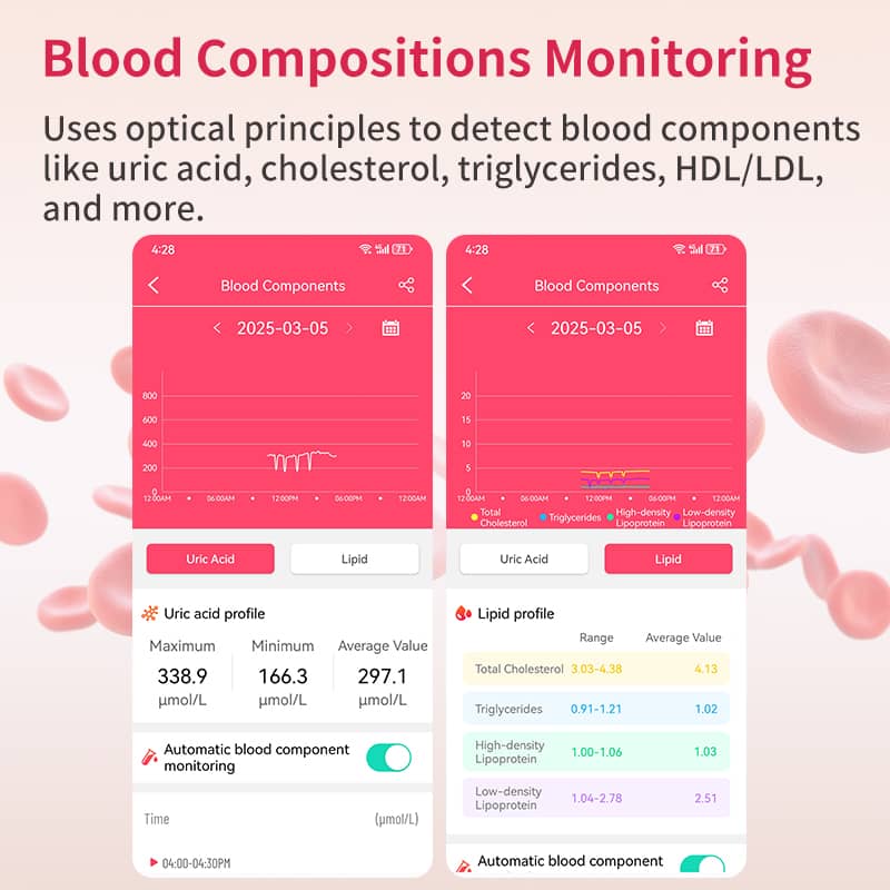 MULTI-Lead ECG Monitoring  Blood Glucose Blood Pressure Heart Rate Measurement Health Smart Watch