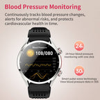 MULTI-Lead ECG Monitoring  Blood Glucose Blood Pressure Heart Rate Measurement Health Smart Watch