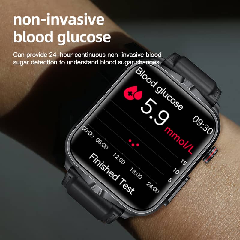 Pulse Therapy Blood Glucose Blood Pressure ECG Heart Rate Monitoring Health Smartwatch