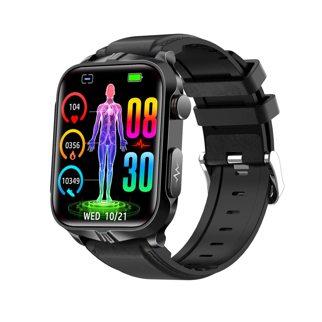 Pulse Therapy Blood Glucose Blood Pressure ECG Heart Rate Monitoring Health Smartwatch