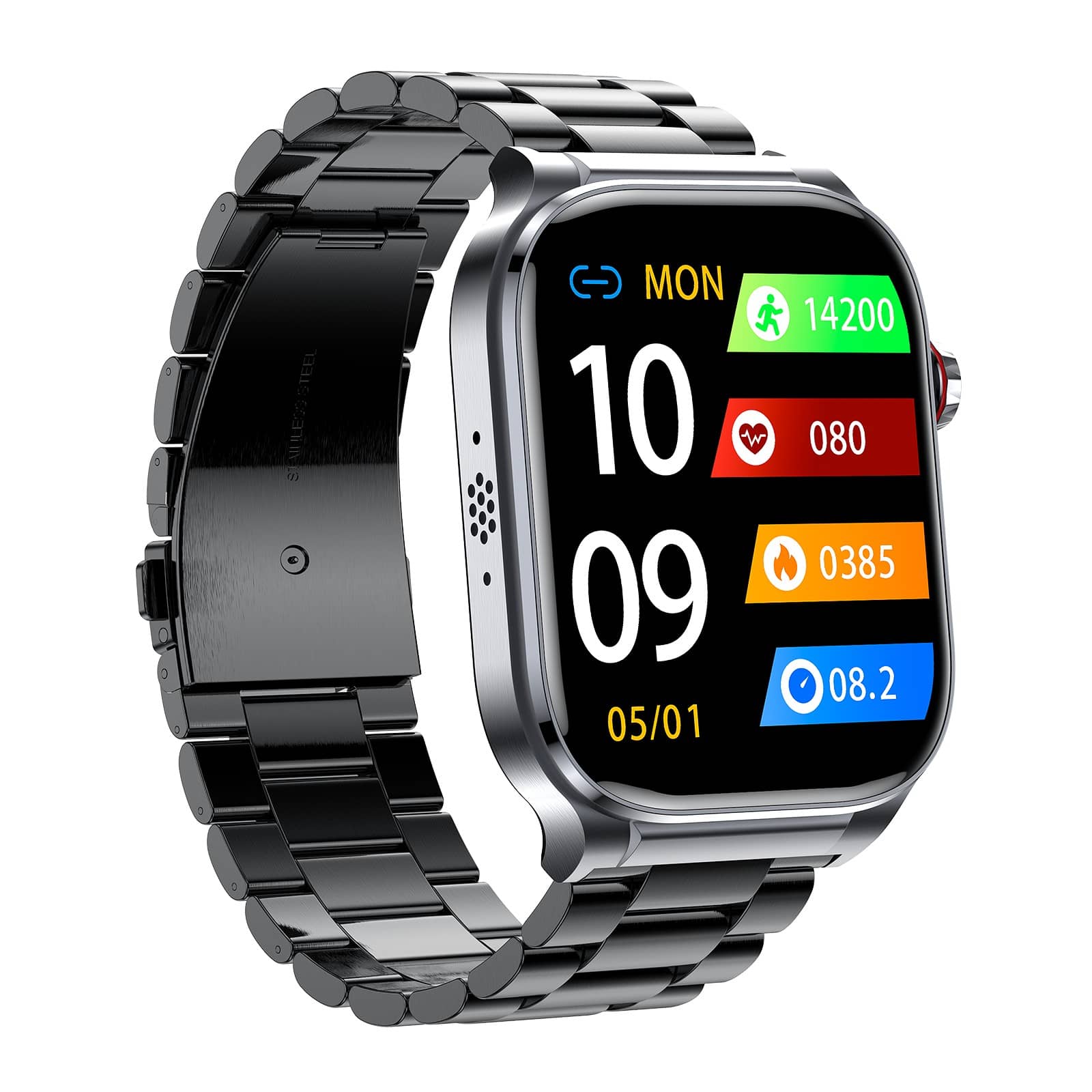 ECG/EKG HRV Blood Glucose Blood Pressure Heart Rate Health Management Watch